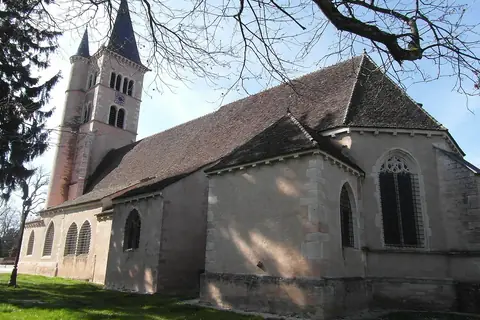 Cuisery, sur la route ou près de la route de « Route gourmande en Bresse »